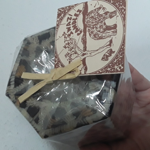 African Swazi Candle 4in Pillar leopard - Picture 3 of 12